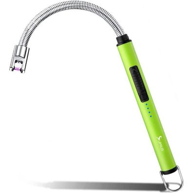 SUPRUS elektrisches Lichtbogen-Feuerzeug mit flexiblem Hals & LED-Anzeige