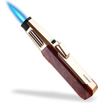 Butan-Taschenlampe Feuerzeug mit verstellbarer Strahlflamme Küche Kochfackel