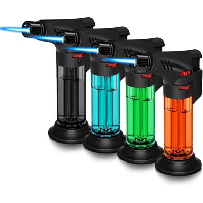 4er Pack WANBRO Jetflame Feuerzeug Winddicht Sturmfeuerzeug Mini Fackel