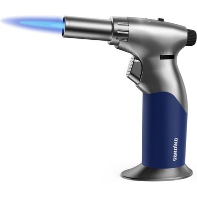 Sondiko Mini-Bunsenbrenner für Crème Brûlée Grau/Blau
