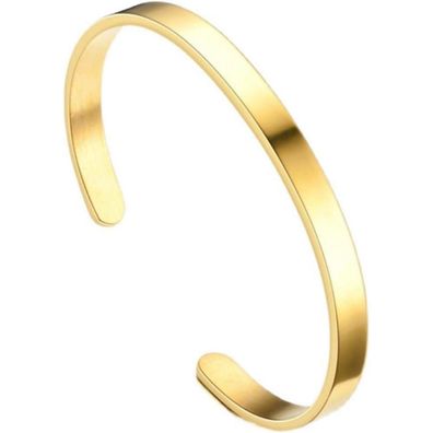 Ntruxzp Armreif Armband Paare Edelstahl Oval Gold Verstellbar