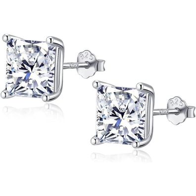 925 Sterling Silber Zirkonia Ohrstecker Set Damen Herren Mädchen 5mm