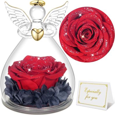Ewige Rose Engel Figur Geschenkbox Weihnachtsgeschenke Frauen Mutter Oma