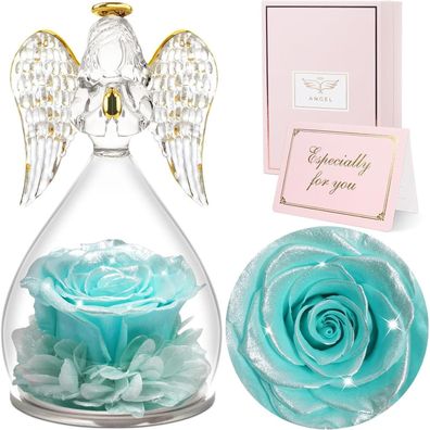 Ewige Rose Engel Glasfigur Geschenkbox Weihnachten Geburtstag Mama Oma