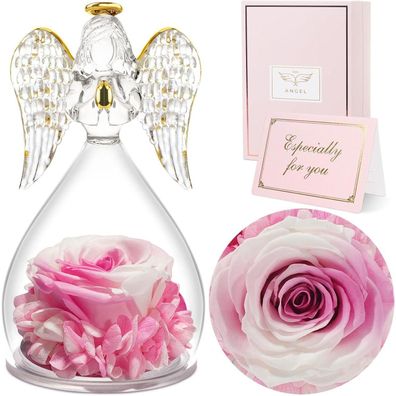 Sunia Ewige Rose Engel Figur Geschenkbox Weihnachten Valentinstag