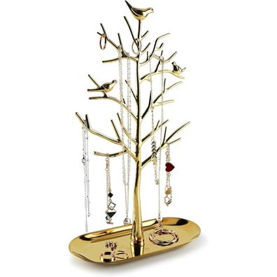 Zweig Schmuckständer Baum Turm Metalltablett Luxus Hänger Ringe Ohrringe