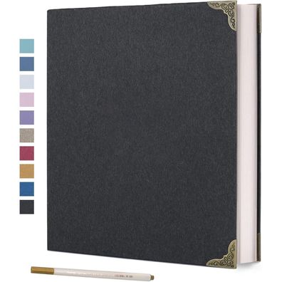 Fotoalbum Selbstklebend 40 Seiten Hardcover DIY Scrapbooking Ringe Scrapbook