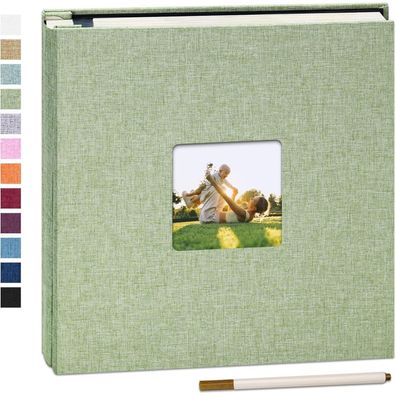 Großes DIY Fotoalbum Hochzeit Jahrestag Geschenk 10x15cm 40 Seiten Leinen