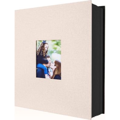 Fotoalbum 400 Leinen Einstecken Hochformat Blau 10x15 100 Seiten