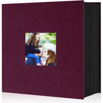 XXL Fotoalbum 1000 Taschen Leinen Einsteckalbum für 10x15 Hoch & Querformat