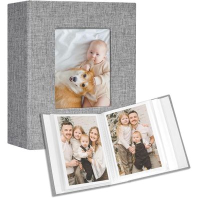 Fotoalbum Klein 10x15 Fotos 2er Pack Leinen Cover Frontfenster 100 Fotos