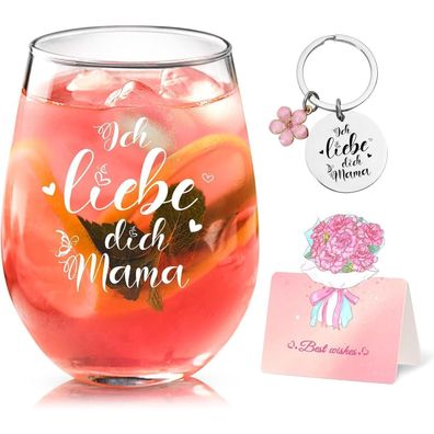 Joymaking Weingläser Muttertag Geburtstag Weihnachten 17oz Mama-Geschenk