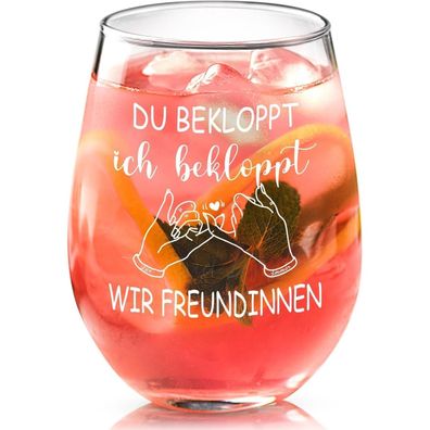 Joymaking Beste Freundin Geschenk Weinglas lustige Geschenkideen 15oz