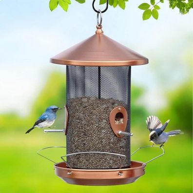 Vogelfutterhaus Metall Mesh Screen 32CM für Wildvogel Garten Draußen