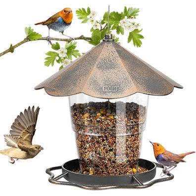 Vogelfutterhaus Hängend Faltbar Wetterfest Gartendeko für Balkon & Garten