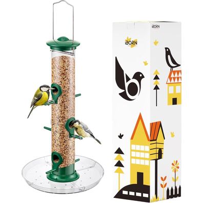 Vogelfutterspender Futterstation für Vögel 6 Anflugplätze 20 cm Futterteller
