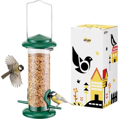 Vogelfutterstation Metall Sonnenblumenherz Vogelbad Grün 8 Zoll