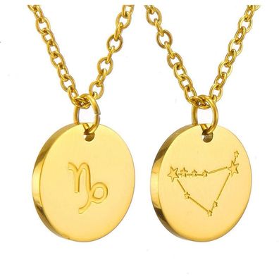 Afstalr Sternzeichen Kette Gold Steinbock Horoskop Mutter Tochter Geschenk