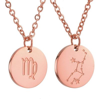 Sternzeichen Kette Gold/Rosegold/Silber Horoskop Damen Mutter Tochter Freund