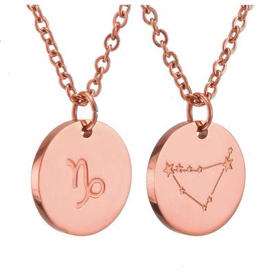 Afstalr Damen Sternzeichen Kette Gold/Silber Horoskop Mutter Tochter Geschenk