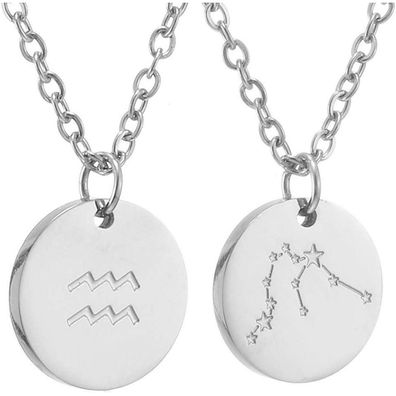 Sternzeichen Kette Gold Silber Horoskop Mutter Tochter Geburtstagsgeschenk