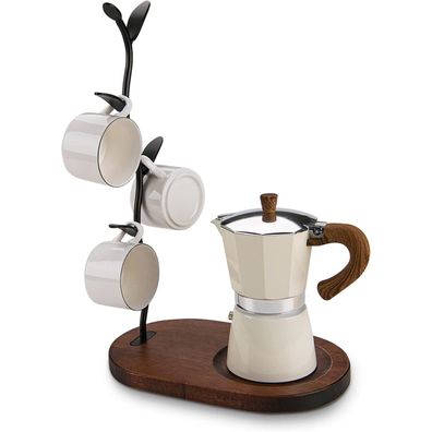 Tassenregal Tassenhalter Tassenbaum Schwarz 4 Haken Upgrades