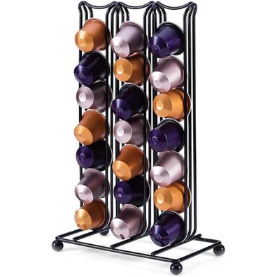 Kaffee Kapselhalter Nespresso Original 42 Kapseln Aufbewahrung Schwarz