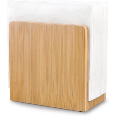 Moledino Rustikaler Holz Serviettenhalter für Tische & Küche