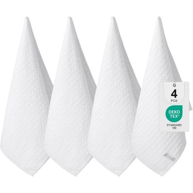 Microfasertücher 4er-Set Saugfähige Fusselfrei Küchentücher 40x70cm