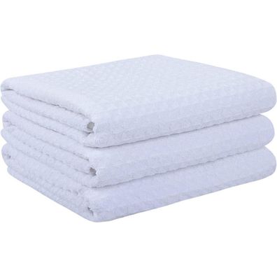 3er-Pack Microfaser Geschirrtücher Waffelgewebe 40x56cm