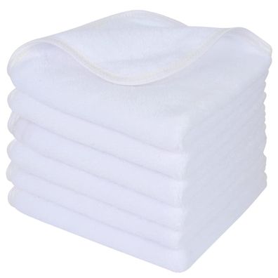 10x Mikrofaser Gesichtsreinigungstücher 30x30cm Make-Up Entferner Tuch White