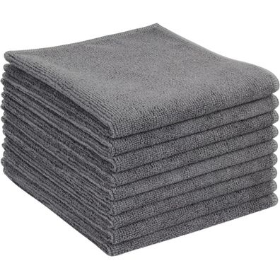 Mikrofasertücher Grau Spüllappen Küchenlappen 30x30 cm 9er Set