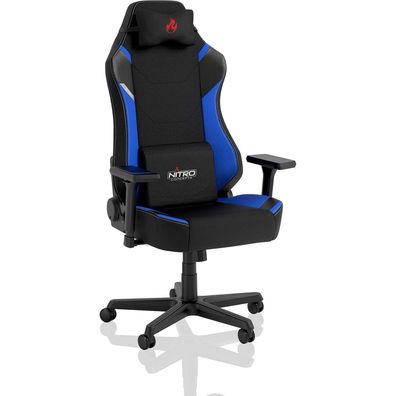 Ergonomischer Gaming Stuhl X1000 Bürostuhl Schwarz Blau 135kg