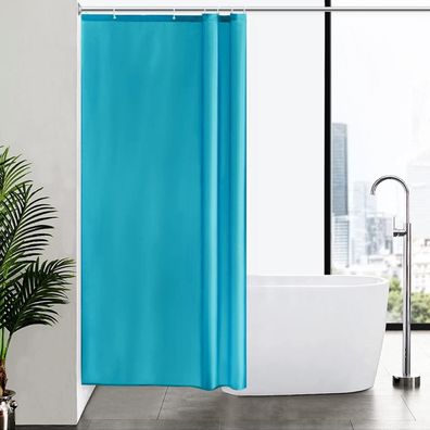 Duschvorhang schmal Polyester Aquamarine 100x200 wasserabweisend