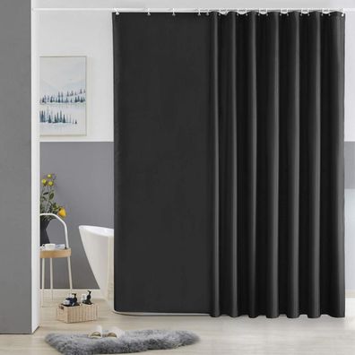 Duschvorhang Überlänge Anti-Schimmel Stoff Wasserabweisend Extra Breit 275x180cm