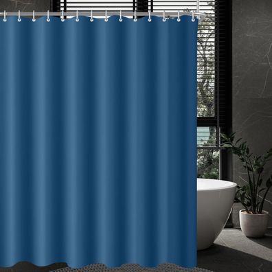 Duschvorhang Dunkelblau 150x180cm Antischimmel Wasserabweisend Polyester