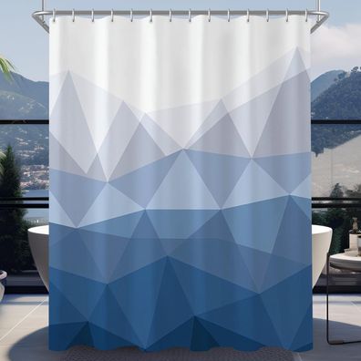 Duschvorhang Geometrischer Verlauf