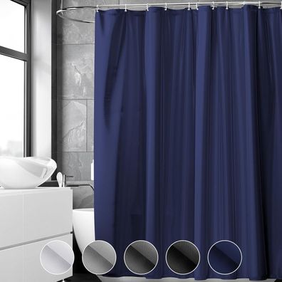 Duschvorhang 120x200 cm Anti-schimmel Wasserdicht Dunkelblau