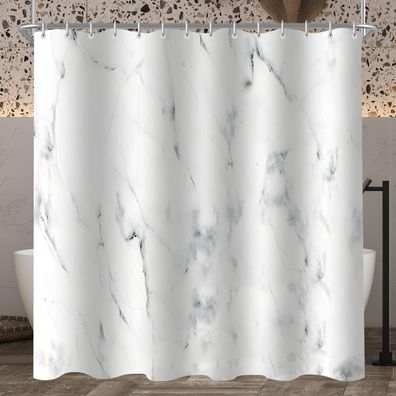 Duschvorhang Marmor 100x180cm Antischimmel Textil Wasserdicht Waschbar Polyester