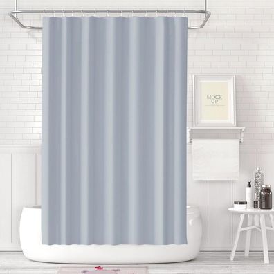 Duschvorhang 180x180 Anti-schimmel Wasserdicht PEVA Grau H180 x B180 cm