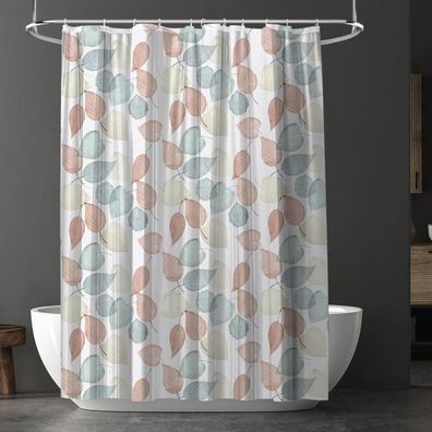 Duschvorhang Anti-schimmel Wasserdicht PEVA 180x180 cm mit 12 Duschvorhangringen