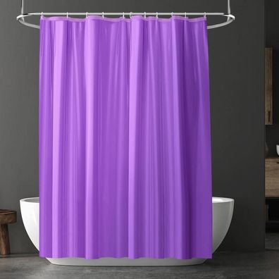 Duschvorhang 180x180 cm Anti-schimmel Wasserdicht PEVA Lila
