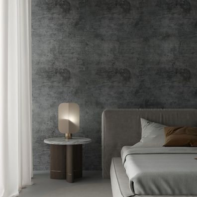 Dunkelgraue Betonoptik Klebefolie 122CMx9M Selbstklebende Vinyl-Wandfolie