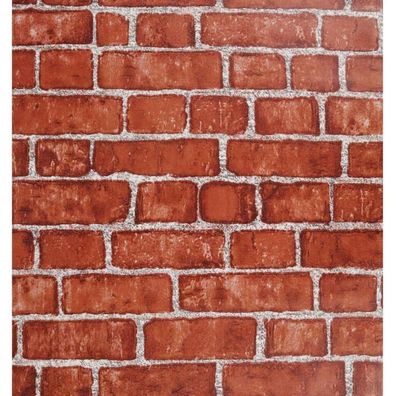 Selbstklebende Tapete Rote Backsteinoptik Dekor 44x500cm