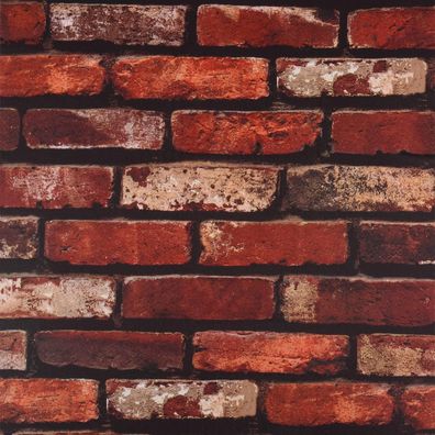 Selbstklebende Tapete Rot Backstein Rustikal 44.5x500cm