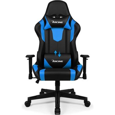 Homimaster Gaming Stuhl Ergonomisch mit verstellbaren Kissen Wippfunktion