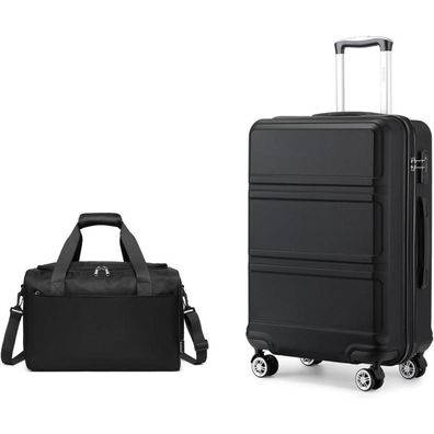 KONO 55cm Handgepäck Trolley Set Ryanair Reisetasche 2tlg Schwarz 55cm Gepäck