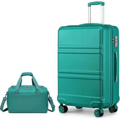 KONO Groß Reisekoffer Rollkoffer Set 2-teilig 74cm Trolley + Ryanair Reisetasche