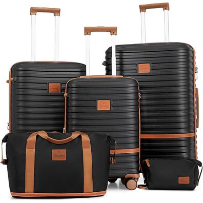 Joyway Kofferset ABS Hartschalen-Trolley mit TSA-Schloss, 4 Rollen, Handgepäck