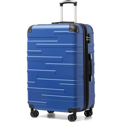 Coolife Hartschalen-Koffer Rollkoffer Reisekoffer Vergrößerbar ABS TSA 4Rollen
